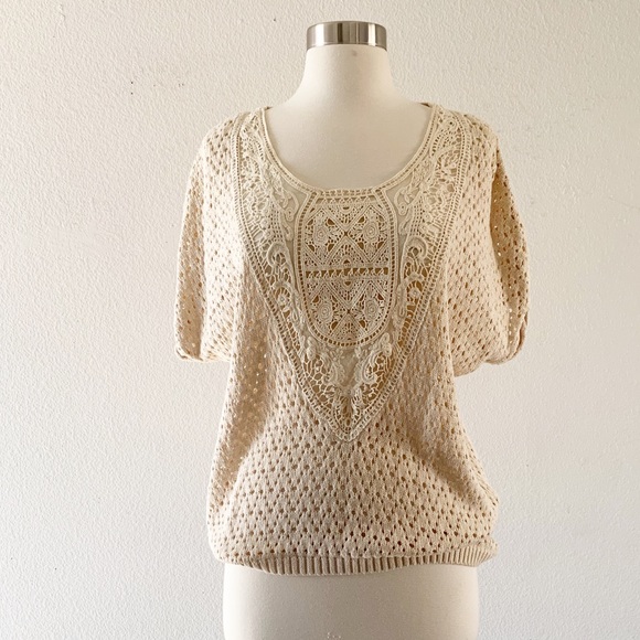 H&M Crochet Boho Blouse - Picture 2 of 6